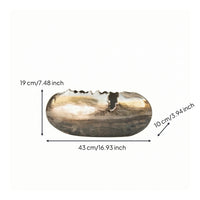 Decorative Vase Antique-Style Sculptural Vase Irregular Vessel for Entryway