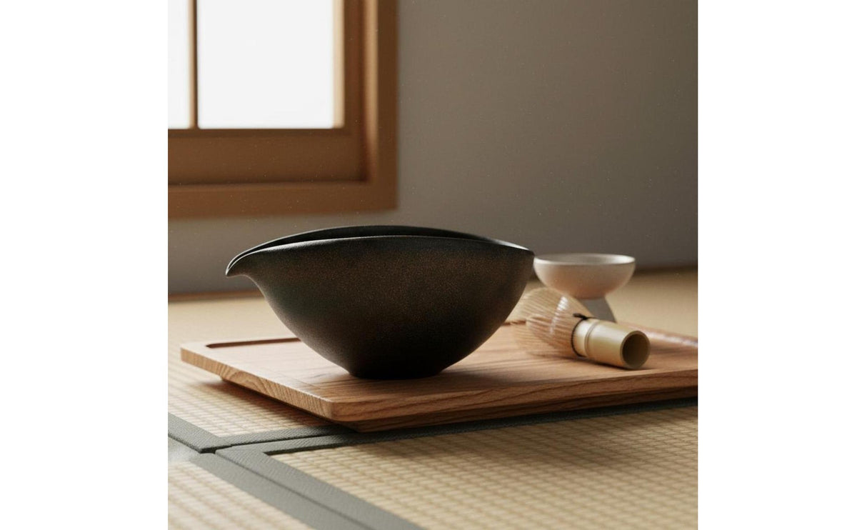 Matcha Bowl Traditional Craft Powdered Green Tea Bowl Handmade Tea Ceremony Accessories for Meditation Enthusiasts, Meditation