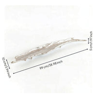 Boat Tray Aluminum Long decorative Tray Sleek for Dining Table