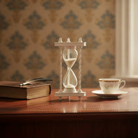 Sand Clock with Triangular Frame Modern Triangular Sand Glass Classic Sand Clock for Desk, Study