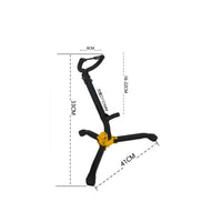 Compact Foldable Saxophone Stand Anti-Slip Feet Saxophone Floor Stand Sturdy Metal Construction Portable Sax Holder for Saxophonists