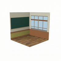 L-Shaped Miniature Diorama Backdrop Flat-Packing Diorama Backdrop Compact Miniature Display Base Freestanding for Collectors, Hobbyists