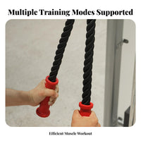 Heavy Duty Tricep Rope Non-Slip Grip Triceps Pulldown Rope 360° Swivel for Bodybuilders