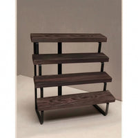 Desktop Storage Rack 4-Tier Stepped Display Rack Tiered Display Stand Metal Shelving Unit Slimline for Bakers, Countertop