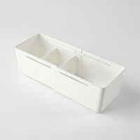 4 Pieces Compartment Organizer Open-Top Drawer Storage Bin Compact Stationery Holder for Office