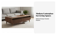 Durable Wood Coffee Table with Drawers Nordic aesthetic Low Table with Drawer and Shelf space-saving Design Household Furniture Spacious Storage for Apartment Dwellers, Homeowners, Families, Living Room, Lounge Area, Home