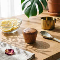 Wooden Pot Lid Handle Solid Wood Wooden Lid Knob Stainless Steel