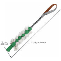 Dog Rope Toy Stretch Tug Rope Retrieve Game Animal Plaything for Outdoor, Training