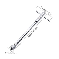 Forward Backward Lock Ratcheting Tap Wrench Knurled Grip T-Handle Tap Wrench Hand Tapping Tool for Mechanics