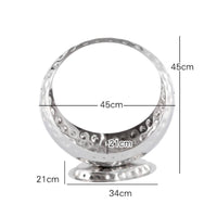 Stainless Steel Fruit Basket Rust-Resistant Pedestal Fruit Bowl Easy to Clean Kitchen Display for Buffet