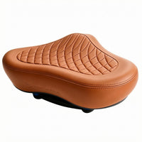 Thickened Noseless Bike Saddle Ergonomic Quilted Bike Saddle Shock Absorbing