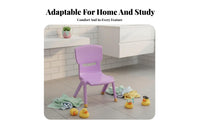 Thickened Design Small Plastic Chair with Backrest Easy to Clean childs' Stool Lightweight young child Seat Strong Load-Bearing for Kindergartens, young children, Preschoolers, Kindergarten, Preschool, Bathroom, Daycare kindergarten