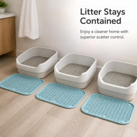 Cat Litter Mat with Spill-Proof and Tracking Control Features
