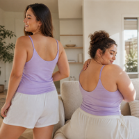 Women's Padded Camisole Tank Top with Built-in Bra for Summer