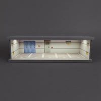 1/43 Scale Car Display Garage Dust Door Garage Diorama Case Acrylic Front