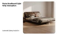 Illuminated Levitating Bed Minimalist Design Aesthetic Bedroom Furniture Levitating Design for Homeowners, Young Adults, Luxury Home, Modern Apartment