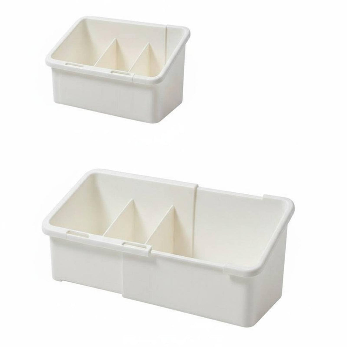 Space Saving Expandable Cabinet Storage Box Large Capacity Partitioned Mirror Cabinet Bin Multi-Functional for Bathroom, Washroom, Dorm Room