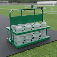 8 Cup Drink Carrier with Handle Foldable Grape Beverage Rack Reusable Drink Storage for Picnic, Party, Travel