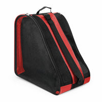 Triangular Skate Bag with Mesh Panels Breathable Roller Skate Bag Crossbody Carrying Case Ventilated for Skaters, Commuters, Students, Practice Sessions, Everyday Storage