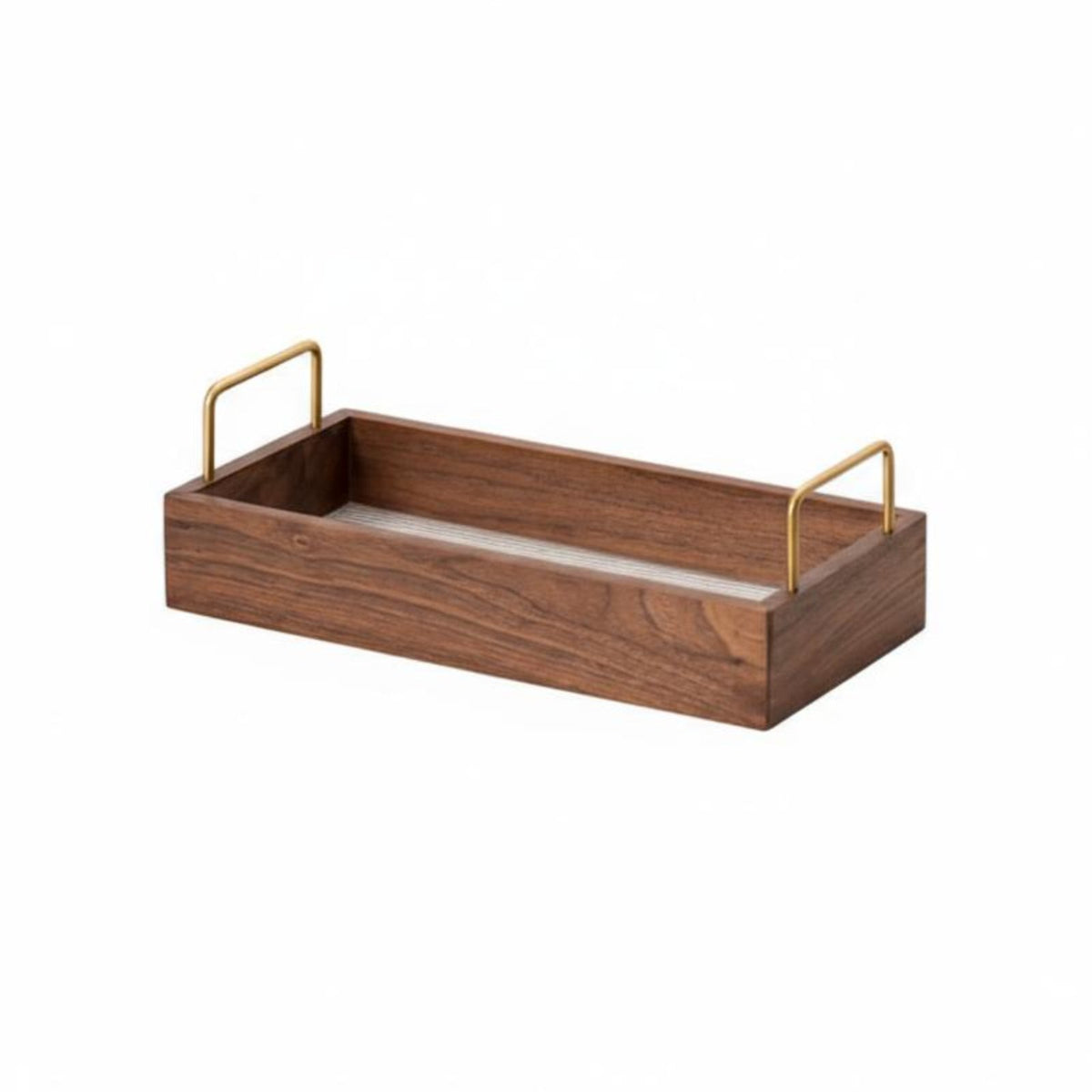 Wooden Valet Tray Natural Wood Grain Nightstand organizer Elegant Design for Bedroom