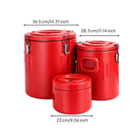 3 Pieces Vacuum Insulation Stainless Steel Thermal Container Odor Resistant Insulated Food Container for Catering
