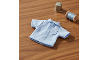 Casual Design Miniature Button-up Shirt with Pocket Short Sleeve Doll Top Toy Accessory for Hobbyists