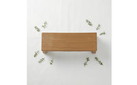 1:64 Scale Mini Park Bench Brown Finish Scene Bench Straight Legs Model Scenery Prop Compact