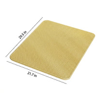 Cat Litter Mat and Toilet Mat, Double Layer EVA Material Litter Trapper for Box Mat, Two Color Options for Litter Control Indoor Cat Accessories