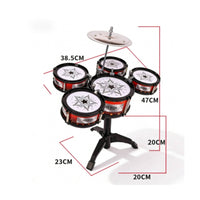 Early Learning Kids Jazz Drum Set Inspires Musical Talent Toddler Percussion Playset for Toddlers, Beginners