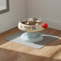 Raised Pet Bowl Cartoon Print Elevated Feeder