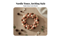 Door Hanger Lightweight Soft-Textured Fuzzy Orb Wreath Decorative Home Decoration for Window