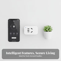 Mini Smart Socket Small Design Mini Smart Plug Voice Activated Plug Easy Setup Distance Control Outlet No Hub Required for Home