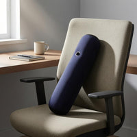 Flocked Inflatable Pillow Valve Inflatable Back Support Pillow Portable Travel Back Cushion Ergonomic Shape