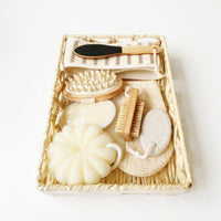 Bath Accessories Set for Adults, 9 Piece Kit with Sponge Ball, Exfoliating Collection for Daily and Gift Giving