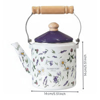 Enamel Tea Kettle Versatile Use Tea Kettle Non-Reactive Cookware
