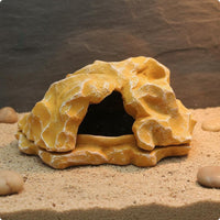 Pet Rock Hide Easy to Clean Fake Stone Hideout Stable Base for Aquatic Habitat