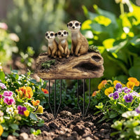 Meerkat Garden Stake Adorable Meerkat Ornament with Stake Outdoor for Gardeners