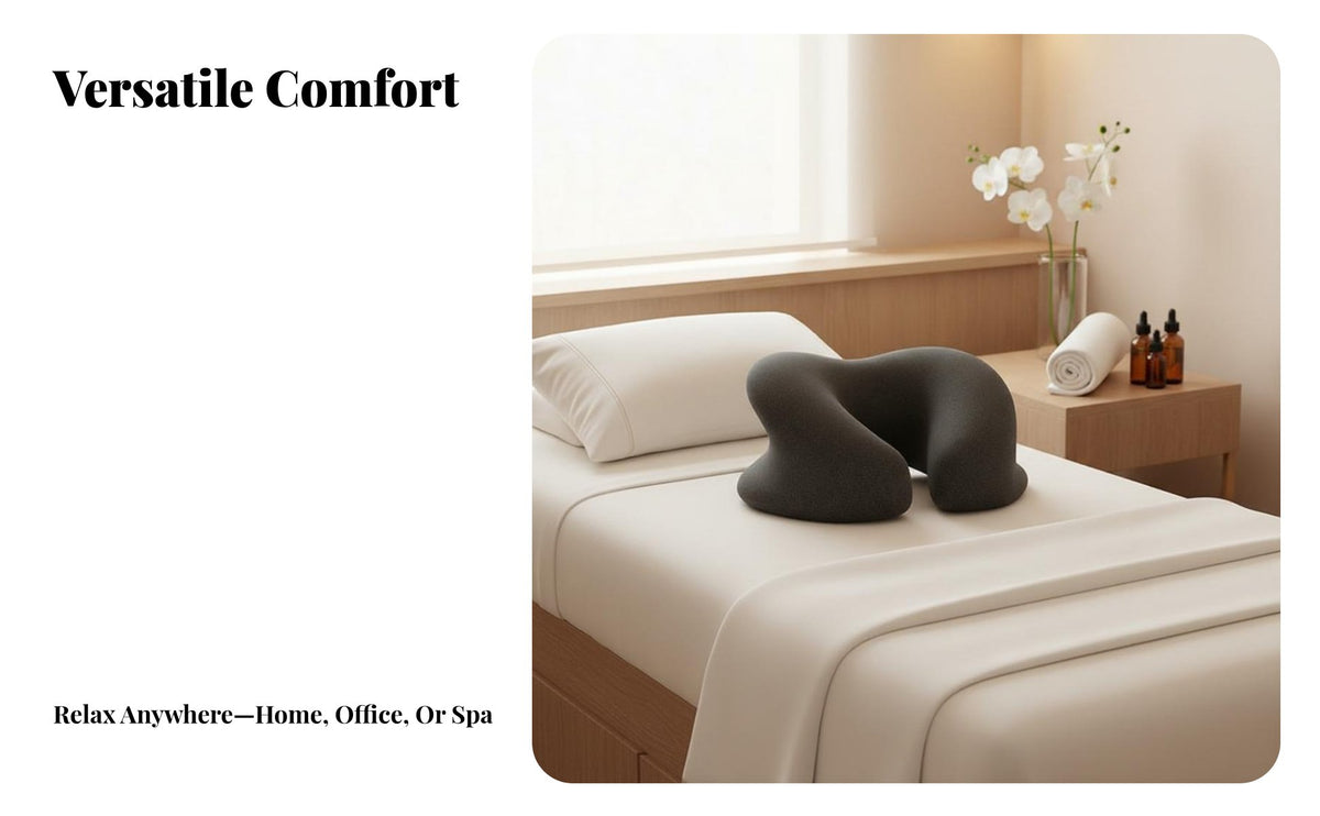 Memory Foam Face Pillow Zero Eye Pressure Face down Pillow Slow Recovery Support Cushion for Estheticians, Beauty Salon, Spa