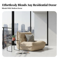 Luxuriously Soft and Comfortable Feline Ear Floor Chair Padded Cushion Indoor Furniture Hugging Sensation Chaise Lounge No Assembly Required for Young Adults, Homebodies, Bedroom, Small Apartment, Living Room, Reading Nook