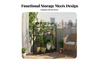 Floor-Standing Multi-Tier Plant Stand Space-Saving Flower Rack Stable framework Display Shelf Sturdy Construction for Apartment Dwellers, Home Decorators, Homeowners, Living Room, Balcony, Indoor, Bedroom