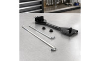 Replacement Battery Fixing Bracket Kit Easy Installation Battery Hold-down Bracket with Rods Sturdy High-Strength for Automotive Repair