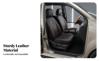 Long-Lasting Leather Car Seat Cover Wear-Resistant Full Wrap Seat Cover Set Easy to Clean Auto Upholstery Luxury Design for Drivers, Pet Owners, Families, Family Travel, Daily Commute, Road Trips