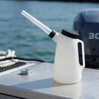 Oil Dispenser Bottle Dispensing Bottle with Spout Controlled Drizzle Oil Carafe for Mechanics