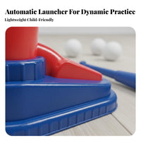Indoor Outdoor Use Foot Pedal Baseball Er Parent-Child Interaction Kids Baseball Er Hand-Eye Coordination for Girls, Lawn, Park