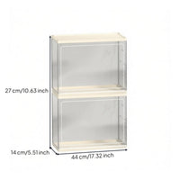 Large Capacity Dustproof Glassware Cabinet Strong Load Bearing Cup Storage Box Stackable Cup Organizer for Desktop, Kitchen Counter
