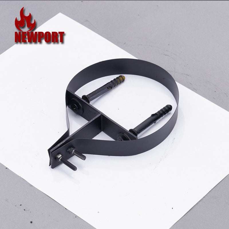 Chimney Bracket Stainless Steel Fixed Pipe Clamp for Wall-Hung Boilers, Stoves, Water Heaters, Range Hoods