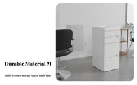 Hairdressing Tool Cabinet Large Storage Capacity Salon Trolley Cart 360-Degree Swivel Wheels Hair Stylist Tool Cart for Barbers