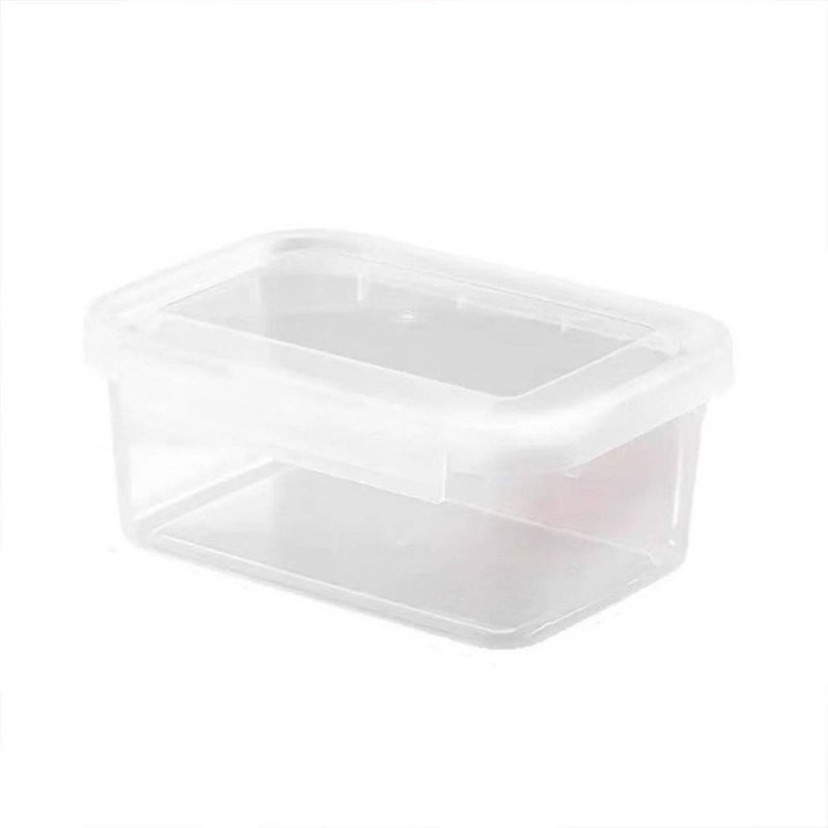 Portable Airtight Food Storage Container Set Space-Saving Freezer Storage Box Included Plastic Food Box with Lid Transparent