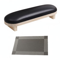 Manicure Arm Rest Pillow Waterproof PU Leather Manicure Cushion Memory Foam Core Nail Art Hand Rest for Home Use