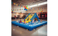 Triangle Water Slide Sturdy-Duty PVC Inflatable Water Slide Thickened Material